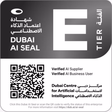 Dubai AI Seal - Tier E - Verified AI Supplier